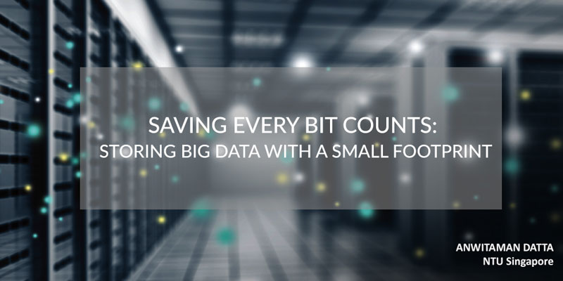 Saving Every Bit Counts: Storing Big Data With A Small Footprint